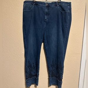 Soft‎ Surroundings Cropped Jeans Size 22W